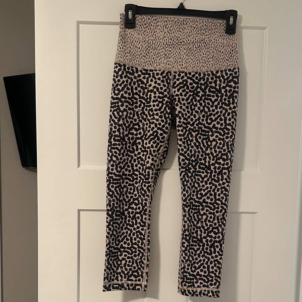Lululemon Wunder Under Leopard Print Leggings